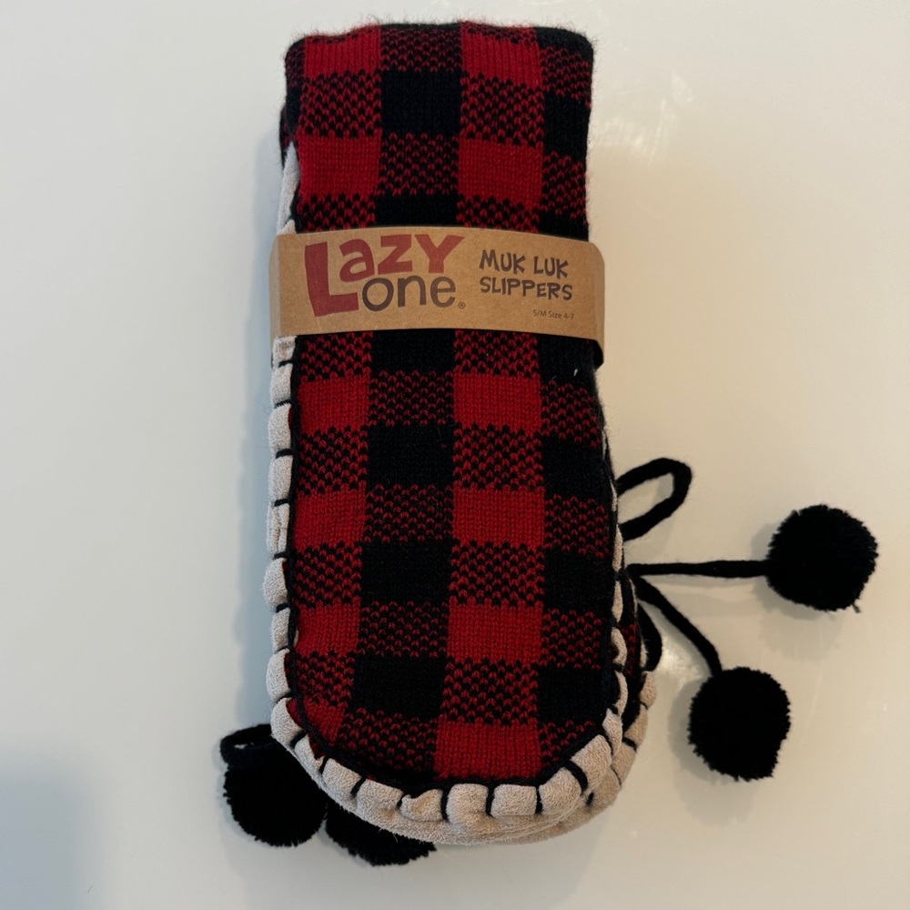 2 PAIRS/ PACKS of Lazy ones muk luk slippers